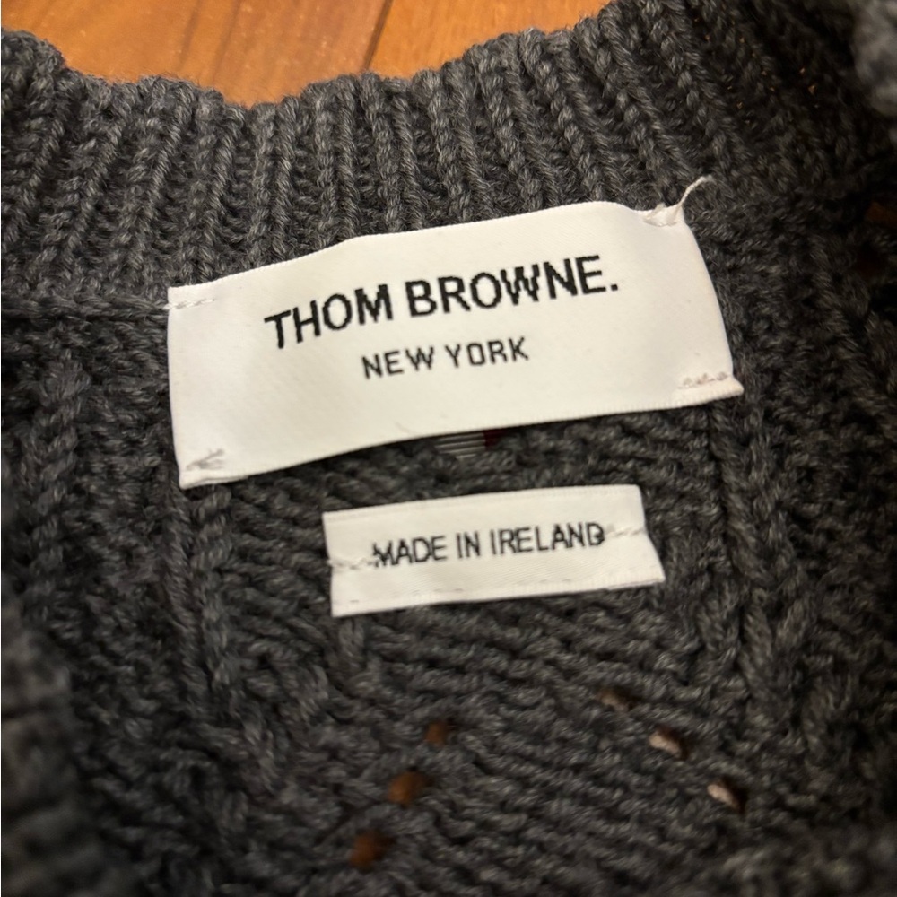 Thom Browne Gray Sweater - Picture 8 of 13